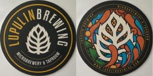 beer coaster from Lynlake Brewery ( MN-LUPU-4 )