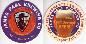 beer coaster from Jordan Brewing Association ( MN-PAGE-9 )