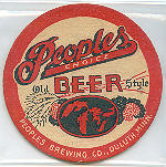 beer coaster from Perham Holding Co. ( MN-PEO-2 )