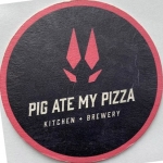 beer coaster from Pigs Eye Brewing Co. ( MN-PIGA-1 )