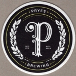 beer coaster from Purity Brewing (Malt) Co. ( MN-PRYE-1 )