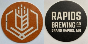 beer coaster from Reads Landing Brewing Co. ( MN-RAPI-1 )