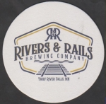 beer coaster from Roets Jordan Brewery Co ( MN-RIVS-1 )