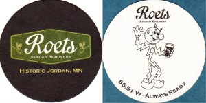 beer coaster from Roma Restaurant & Brewery ( MN-ROET-1 )