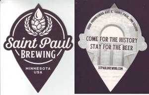 beer coaster from Saloon Brewing Co ( MN-SAIN-2 )