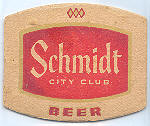 beer coaster from Schmucker, Joseph Brewing Co. ( MN-SCH-42 )