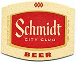 beer coaster from Schmucker, Joseph Brewing Co. ( MN-SCH-42A )