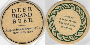 beer coaster from Back Channel Brewing Co. ( MN-SCHE-88 )