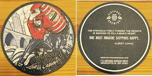 beer coaster from Sleepy Eye Brewing Company ( MN-SISY-2 )