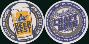 beer coaster from St. Paul Brewing Co. ( MN-STPA-1 )