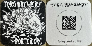 beer coaster from Town Hall Brewery ( MN-TORG-9 )