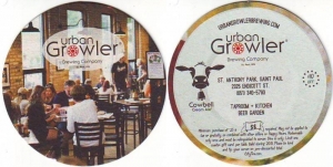 beer coaster from Urban Moose Brewing (Urban Lodge Brewery & Restaurant) ( MN-URBN-6 )