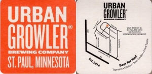 beer coaster from Urban Moose Brewing (Urban Lodge Brewery & Restaurant) ( MN-URBN-9 )