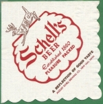 beer napkin from Schellhas, William Brewing Co.  ( MN-SCHE-NAP-1 )