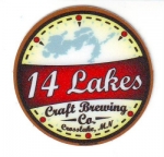 beer sticker from 22 Northmen Brewing Company ( MN-14LA-STI-1 )