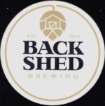 beer sticker from Backwater Brewing Co. ( MN-BACS-STI-1 )