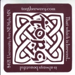 beer sticker from Town Hall Brewery ( MN-TORG-STI-1 )