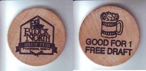 beer token/coin from Blue Wolf Brewing Co.  ( MN-BLOC-TOK-1 )