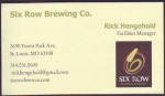 beer business card and similar from South West Brewery ( MO-SIXR-BIZ-1 )