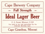 beer label from Capitol Brewery, Inc. ( MO-CAPE-LAB-9 )