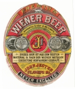 beer label from Jos. Schnaider Brewing Co. ( MO-JEST-LAB-1 )