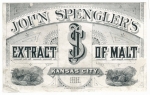 beer label from Springfield Brewing Co. ( MO-SPEN-LAB-6 )