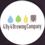 beer coaster from 4 Hands Brewing Co. ( MO-4BY4-2 )