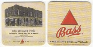 beer coaster from 75th Street Brewery ( MO-5TH-1 )