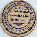 beer coaster from Anheuser-Busch, Inc. ( MO-AB-6841 )