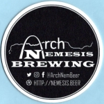 beer coaster from Augusta Brewing ( MO-ARCH-1 )