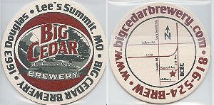 beer coaster from Big Rip Brewing Co. ( MO-BIGC-1 )