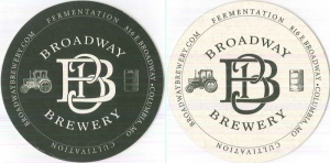 beer coaster from Broken Hatchet Brewing  ( MO-BRDW-3 )