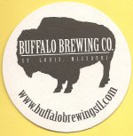 beer coaster from Bur Oak Brewing Company ( MO-BUFF-1 )