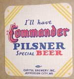 beer coaster from Carling Brewing Co. ( MO-CAP-1 )