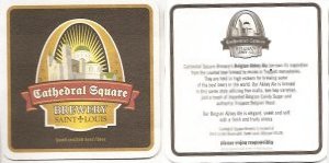 beer coaster from Center Ice Brewery ( MO-CATH-1 )