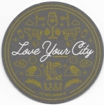 beer coaster from City Brewery ( MO-CITY-1 )