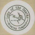 beer coaster from Last Flight Brewing ( MO-LAKE-1 )