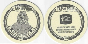 beer coaster from Many Good Things Brewing Company ( MO-MALT-1 )