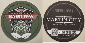 beer coaster from Mattingly Brewing Co. ( MO-MART-5 )