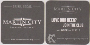 beer coaster from Mattingly Brewing Co. ( MO-MART-6 )