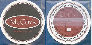 beer coaster from McGovern Brewery Co. ( MO-MCC-2 )