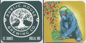 beer coaster from River Bluff Brewing ( MO-PUB-2 )