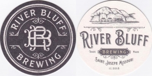 beer coaster from River Market Brewing ( MO-RIVE-1 )