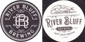 beer coaster from River Market Brewing ( MO-RIVE-3 )