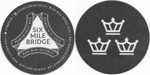 beer coaster from Six Row Brewing ( MO-SIXM-11 )