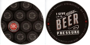 beer coaster from Square One Brewery ( MO-SPRI-22 )