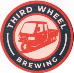 beer coaster from Tie & Timber Beer Co ( MO-THIR-1 )