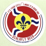 beer sticker from Sanctuary Brewery, The ( MO-STLO-STI-11 )