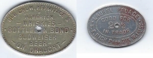 beer token/coin from Anthony & Kuhn Brewing Co. ( MO-AB-TOK-2 )