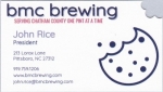 beer business card and similar from Black Mountain Brewing Co. & Ale House ( NC-BITE-BIZ-1 )